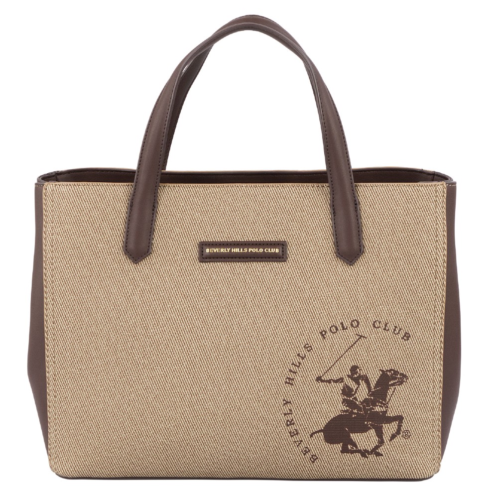 Beverly Hills Polo Club BH-4211 Γυναικεία Τσάντα Ώμου Καφέ