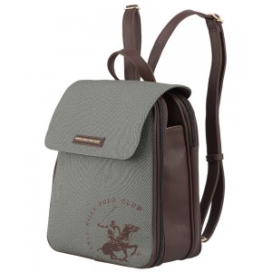Beverly Hills Polo Club BH-4213 Γυναικεία Τσάντα Πλάτης Backpack Πράσινη Bags