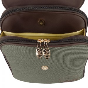 Beverly Hills Polo Club BH-4213 Γυναικεία Τσάντα Πλάτης Backpack Πράσινη Bags