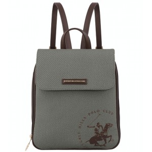 Beverly Hills Polo Club BH-4213 Γυναικεία Τσάντα Πλάτης Backpack Πράσινη Bags