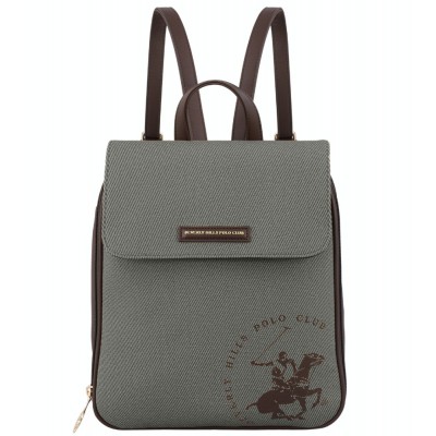 Beverly Hills Polo Club BH-4213 Γυναικεία Τσάντα Πλάτης Backpack Πράσινη