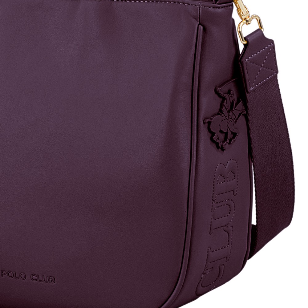 Beverly Hills Polo Club BH-4231 Γυναικεία Τσάντα Ώμου Μωβ Τσάντες