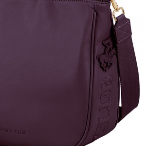 Beverly Hills Polo Club BH-4231 Γυναικεία Τσάντα Ώμου Μωβ Τσάντες