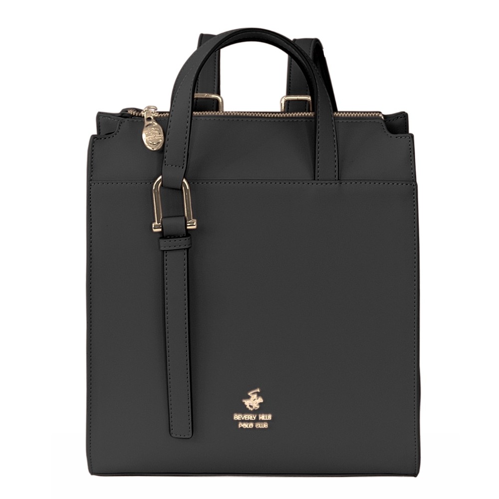 Beverly Hills Polo Club BH-4442 Backpack Γυναικεία Τσάντα Πλάτης Μαύρη Τσάντες