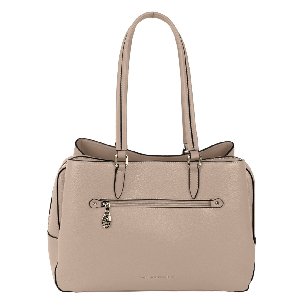 Beverly Hills Polo Club BH-4450 Γυναικεία Τσάντα Ώμου Μπεζ Τσάντες