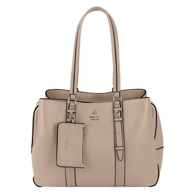 Beverly Hills Polo Club BH-4450 Γυναικεία Τσάντα Ώμου Μπεζ