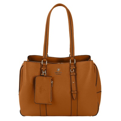 Beverly Hills Polo Club BH-4450 Women's Shoulder Bag Tan