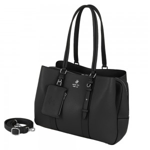 Beverly Hills Polo Club BH-4450 Γυναικεία Τσάντα Ώμου Μαύρη Τσάντες
