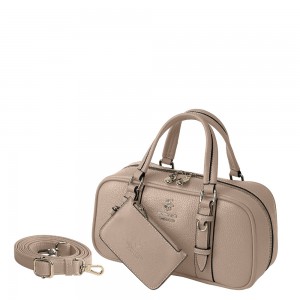 Beverly Hills Polo Club BH-4452 Γυναικεία Τσάντα Χειρός/Χιαστή Μπεζ Τσάντες