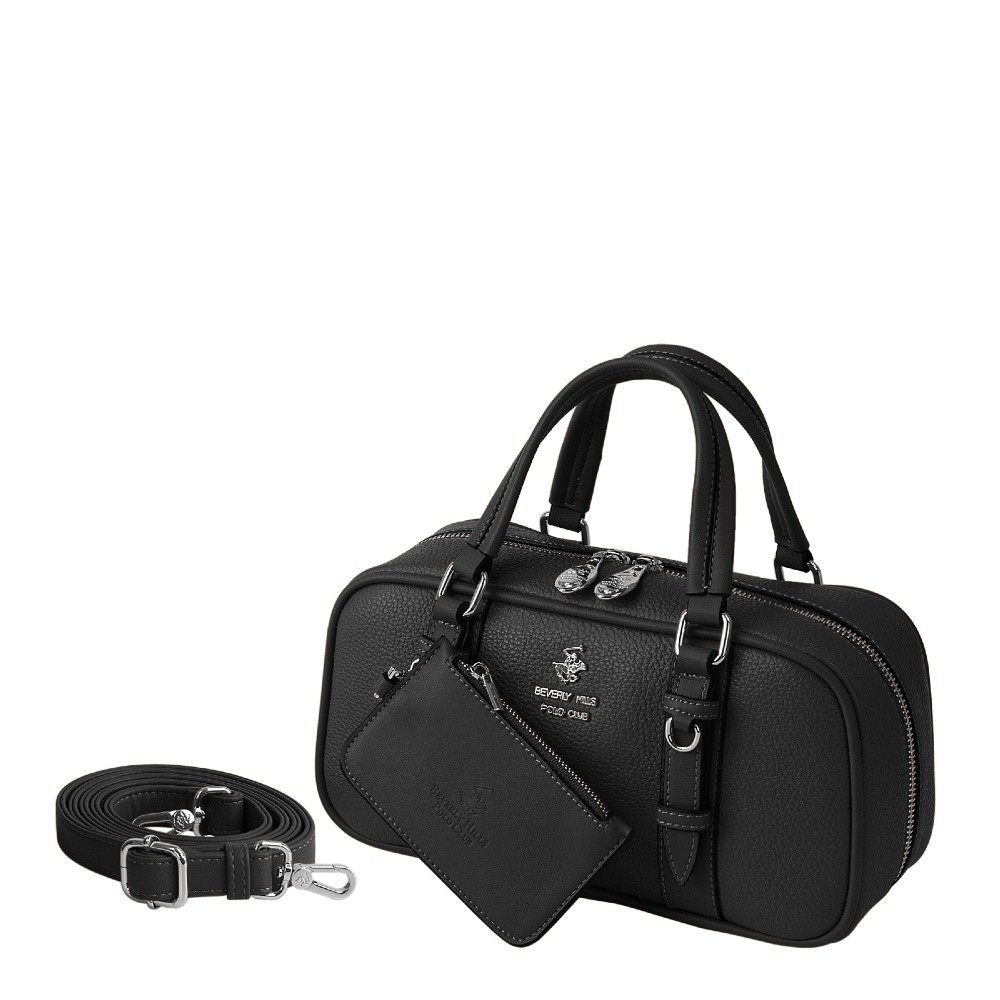Beverly Hills Polo Club BH-4452 Γυναικεία Τσάντα Χειρός/Χιαστή Μαύρη Τσάντες