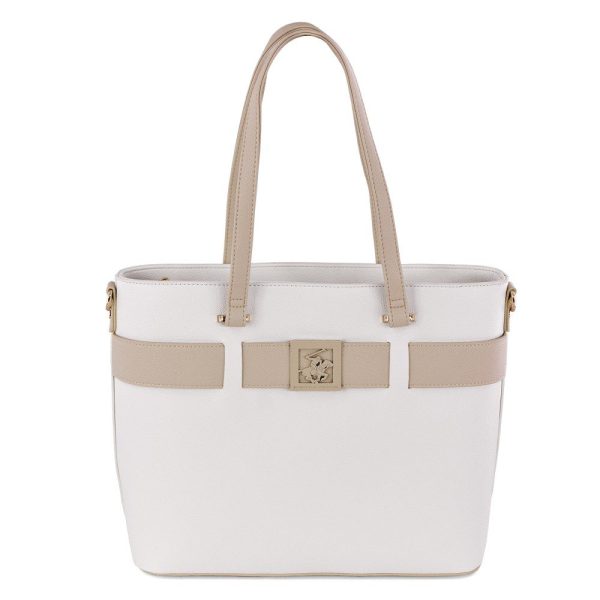 Beverly Hills Polo Club BH-4490 Γυναικεία Τσάντα Ώμου Λευκή
