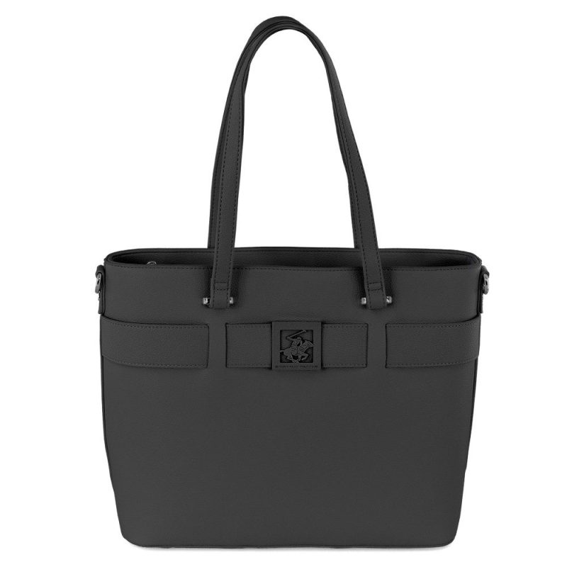 Beverly Hills Polo Club BH-4490 Γυναικεία Τσάντα Ώμου Μαύρη Beverly hills Polo club