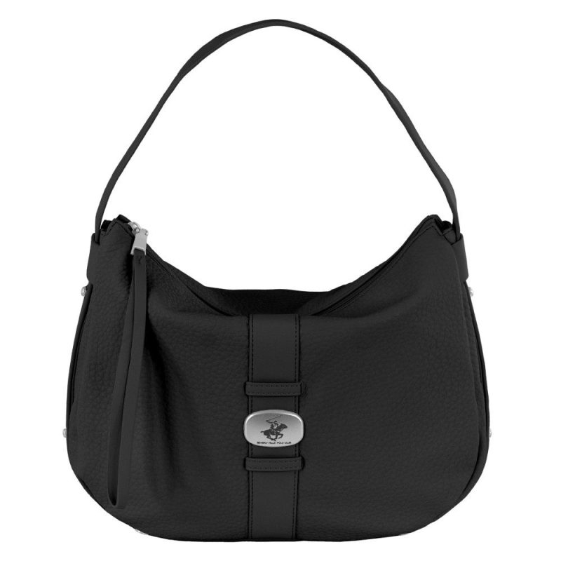 Beverly Hills Polo Club BH-4522 Γυναικεία Τσάντα Ώμου Μαύρη Beverly hills Polo club