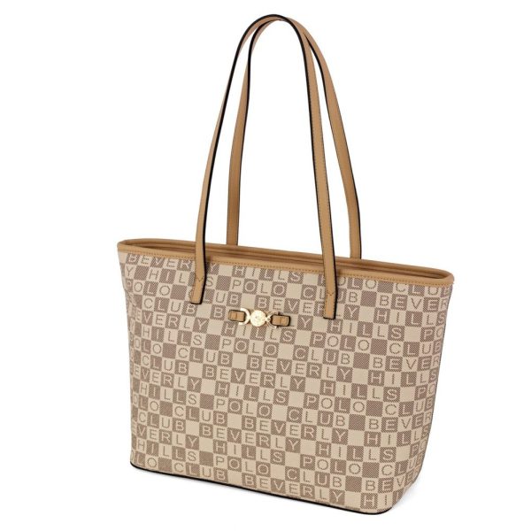Beverly Hills Polo Club BH-4530 Γυναικεία Τσάντα Ώμου Μπεζ