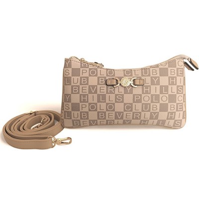 Beverly Hills Polo Club BH-4536 Women's Shoulder Bag Beige