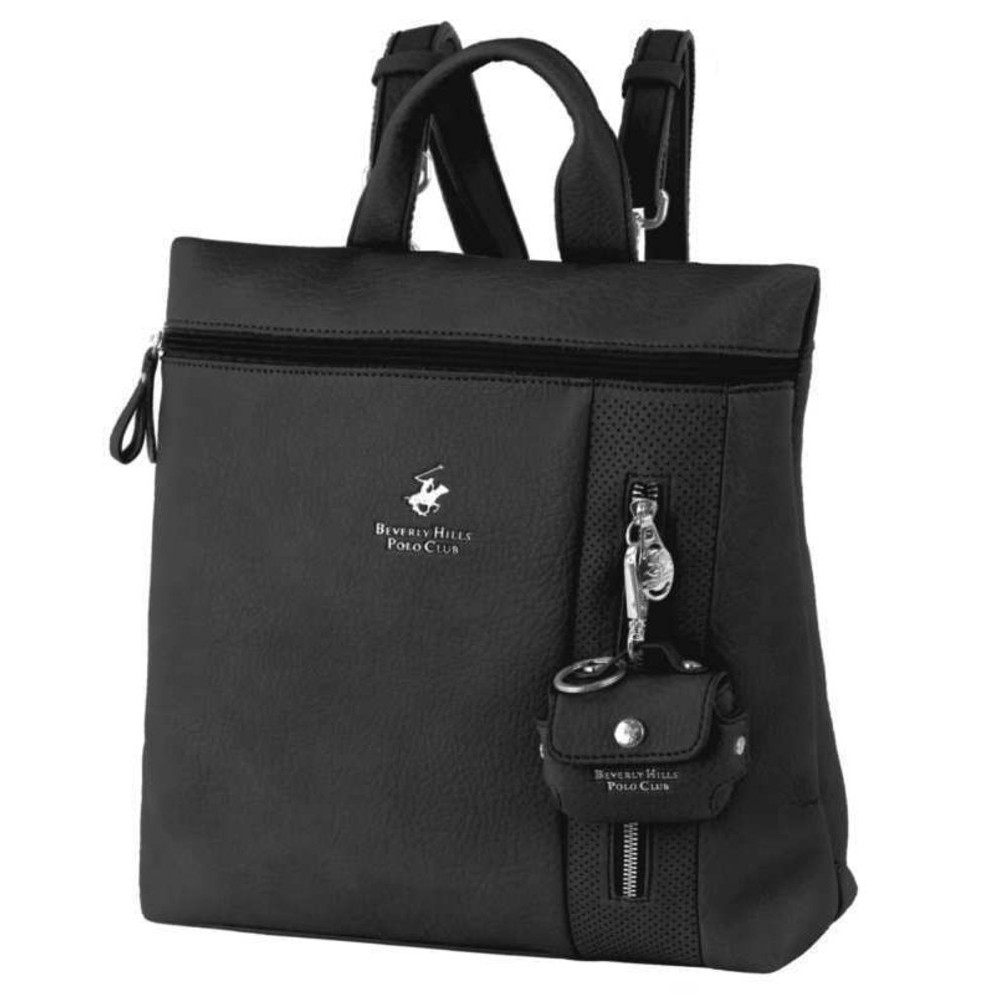 Beverly Hills Polo Club BH-4564 Backpack Γυναικεία Τσάντα Πλάτης Μαύρη Τσάντες