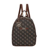 Beverly Hills Polo Club BH-4662 Backpack Γυναικεία Τσάντα Πλάτης Καφέ 1