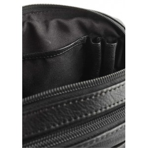 Beverly Hills Polo Club BH-8472 Τσάντα Ώμου / Χιαστί Δερμάτινη Μαύρη Τσάντες