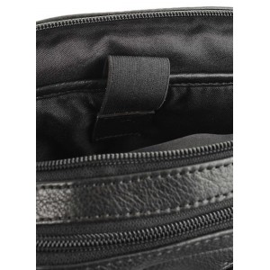 Beverly Hills Polo Club BH-8472 Τσάντα Ώμου / Χιαστί Δερμάτινη Μαύρη Τσάντες