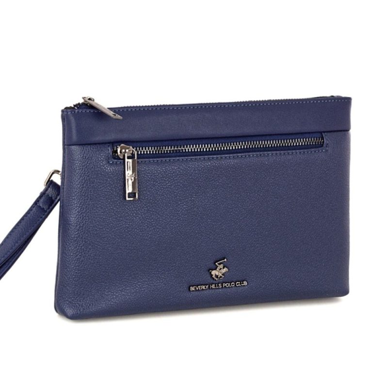 Beverly Hills Polo Club BH-8510 Ανδρική Τσάντα Χειρός Μπλε Beverly hills Polo club
