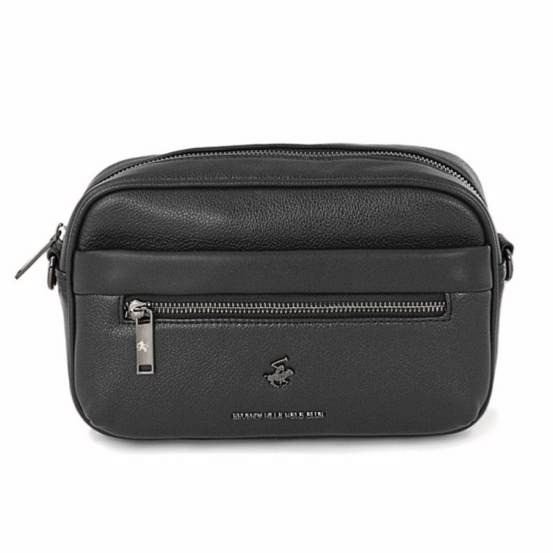 Beverly Hills Polo Club BH-8511 Ανδρική Τσάντα Χειρός-Χιαστή Μαύρη Beverly hills Polo club