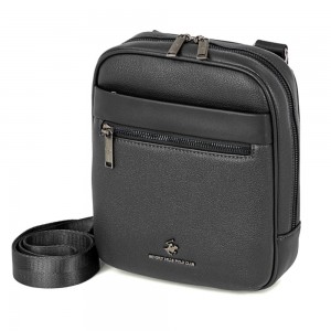 Beverly Hills Polo Club BH-8513 Ανδρική Τσάντα Χιαστή Μαύρη Τσάντες