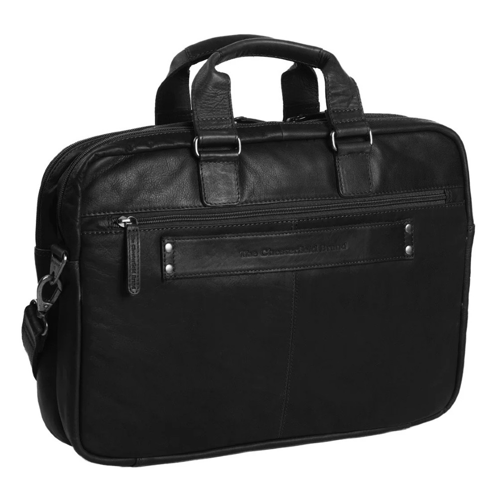 The Chesterfield Brand C40.101000 Sheth Professional Bag- Briefcase made of Leather Black Business bags