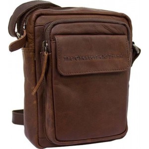 The Chesterfield Brand C48.071401 Δερμάτινο Ανδρικό Τσαντάκι Χιαστί/Ώμου Καφέ Τσάντες