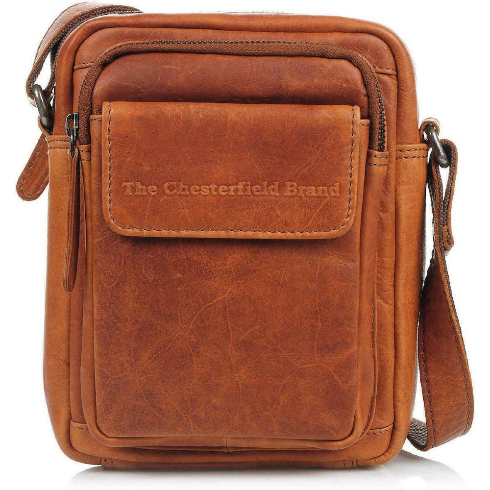 The Chesterfield Brand C48.071431 Δερμάτινο Ανδρικό Τσαντάκι Χιαστί/Ώμου Ταμπά Τσάντες