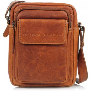 The Chesterfield Brand C48.071431 Δερμάτινο Ανδρικό Τσαντάκι Χιαστί/Ώμου Ταμπά Τσάντες