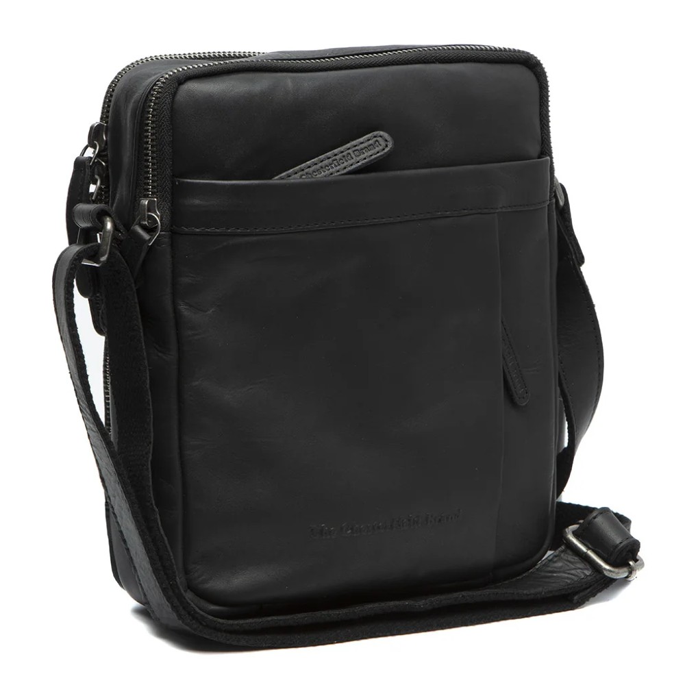 The Chesterfield Brand C48.0955-011 Leather Men's Crossbody/Shoulder Bag Black Bags