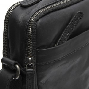 The Chesterfield Brand C48.0955-011 Leather Men's Crossbody/Shoulder Bag Black Bags