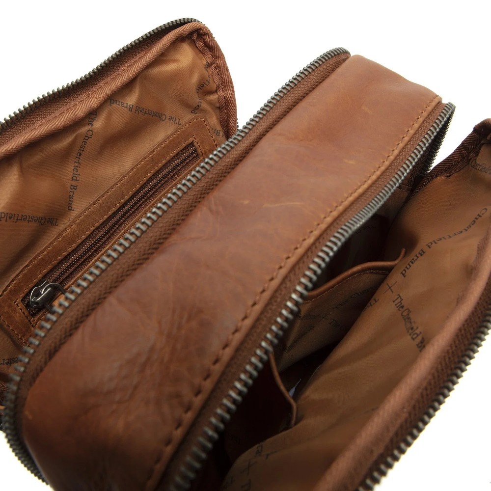 The Chesterfield Brand C48.0955-030 Δερμάτινο Ανδρικό Τσαντάκι Χιαστί/Ώμου Ταμπά Τσάντες