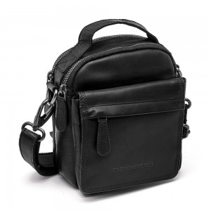The Chesterfield Brand C48.182600 Leather Men's Crossbody/Shoulder Bag Black Bags