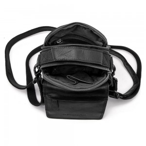 The Chesterfield Brand C48.182600 Leather Men's Crossbody/Shoulder Bag Black Bags