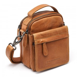 The Chesterfield Brand C48.182631 Leather Men's Crossbody/Shoulder Bag Cognac Bags