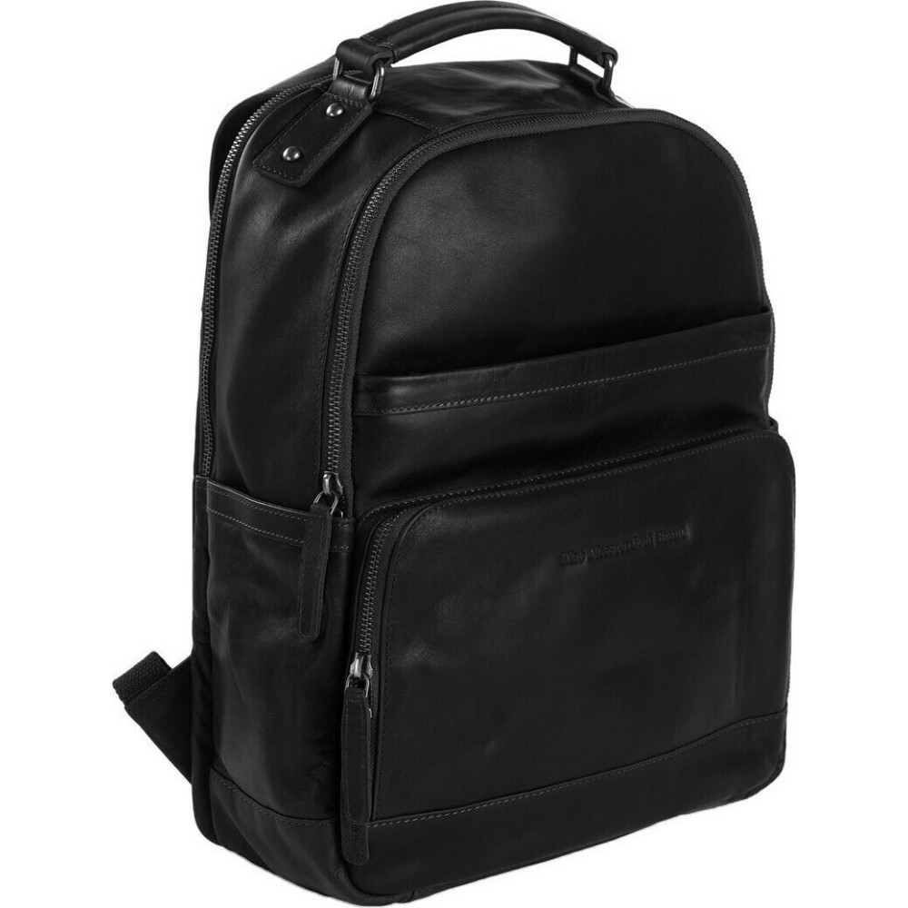 The Chesterfield Brand C58.018400 Austin Επαγγελματική Τσάντα Πλάτης από Δέρμα Μαύρη Τσάντες