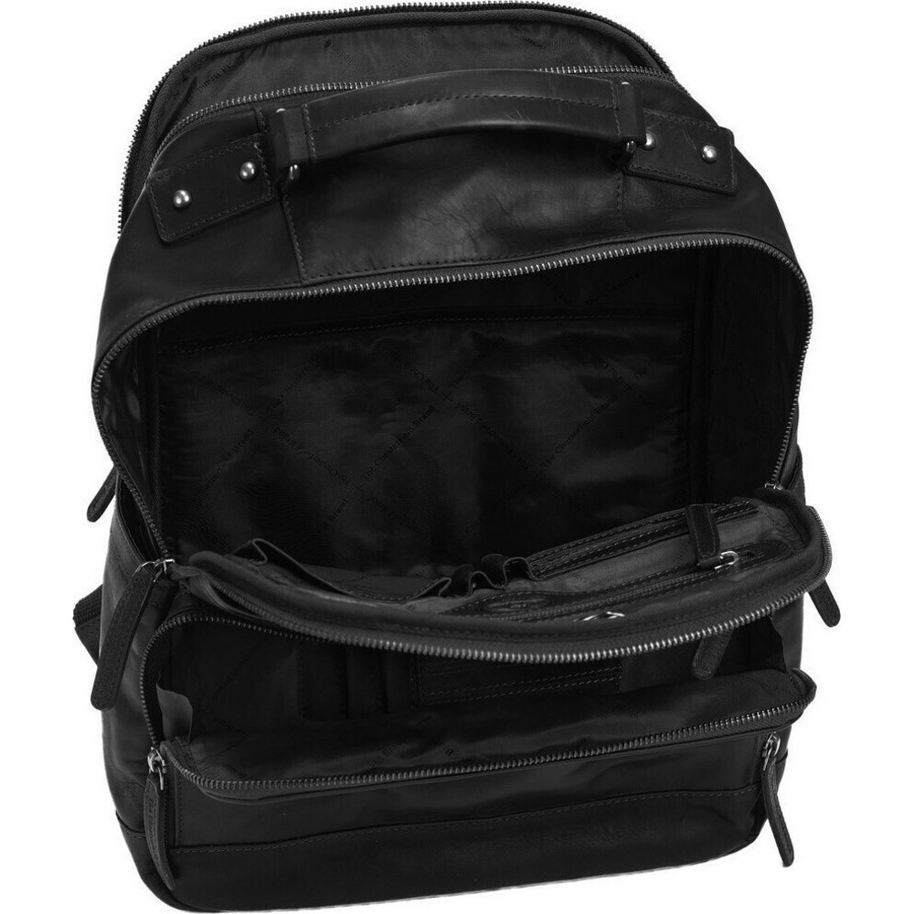 The Chesterfield Brand C58.018400 Austin Επαγγελματική Τσάντα Πλάτης από Δέρμα Μαύρη Τσάντες