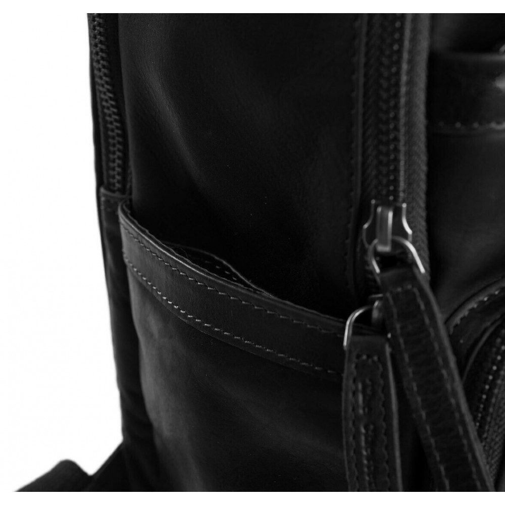 The Chesterfield Brand C58.018400 Austin Επαγγελματική Τσάντα Πλάτης από Δέρμα Μαύρη Τσάντες