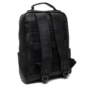 The Chesterfield Brand C58.700300 Philippe Επαγγελματική Τσάντα Πλάτης από Δέρμα Μαύρη Τσάντες