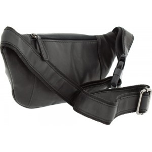 RCM H30 Men's Black Leather Waist Bag Bags