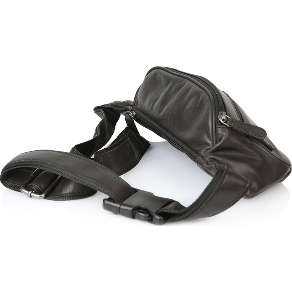 RCM H30 Men's Black Leather Waist Bag Bags