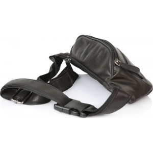 RCM H30 Men's Black Leather Waist Bag Bags