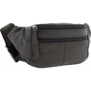 RCM H30 Men's Black Leather Waist Bag Bags