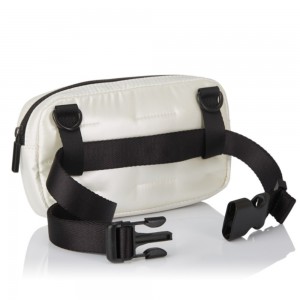 Hedgren HCOCN01/136 COCOON PUFFER Γυναικείο Τσαντάκι Μέσης/Χιαστί Λευκό Τσάντες