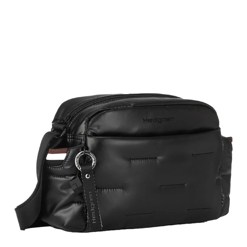 Hedgren HCOCN02/003 COCOON PUFFER Γυναικεία Τσάντα Χιαστή Μαύρη Τσάντες