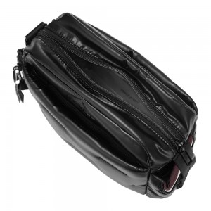 Hedgren HCOCN02/003 COCOON PUFFER Γυναικεία Τσάντα Χιαστή Μαύρη Τσάντες