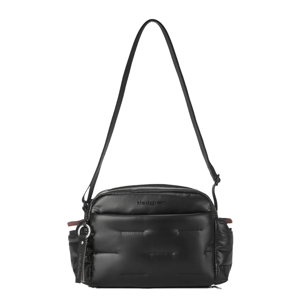 Hedgren HCOCN02/003 COCOON PUFFER Γυναικεία Τσάντα Χιαστή Μαύρη Τσάντες