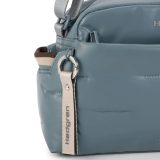 Hedgren HCOCN02/917 COCOON PUFFER Γυναικεία Τσάντα Χιαστή Σιέλ Stormy Weather 5