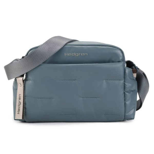 Hedgren HCOCN02/917 COCOON PUFFER Γυναικεία Τσάντα Χιαστή Σιέλ Stormy Weather